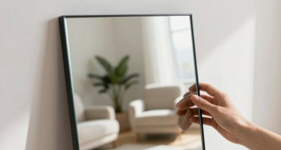 check reflection before hanging