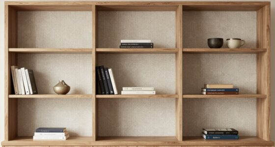 clutter free built in wallpaper