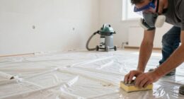 control drywall dust spread