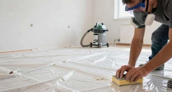 control drywall dust spread