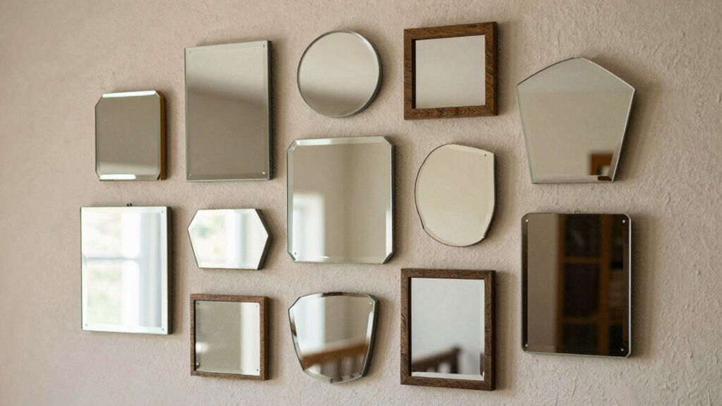 creative balanced mirror arrangement