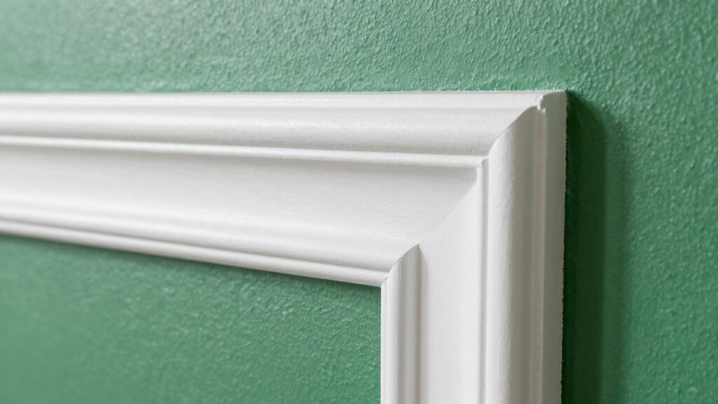 decorative trim enhances feature walls