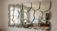 diy elegant mirror wall