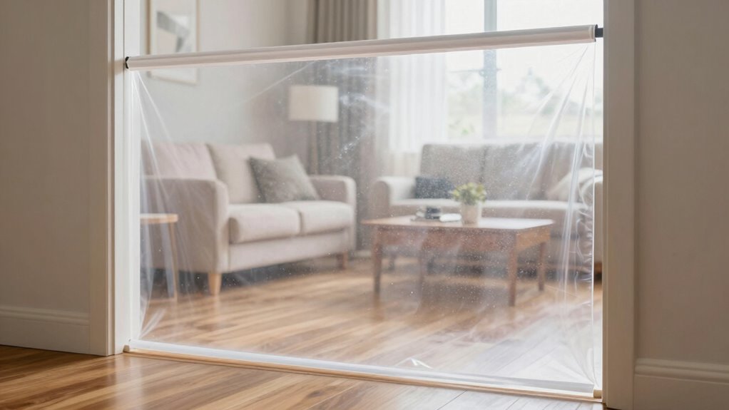 dust barriers prevent spread