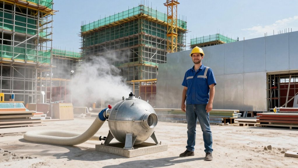 effective dust control setup
