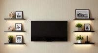 elegant tv wall decor