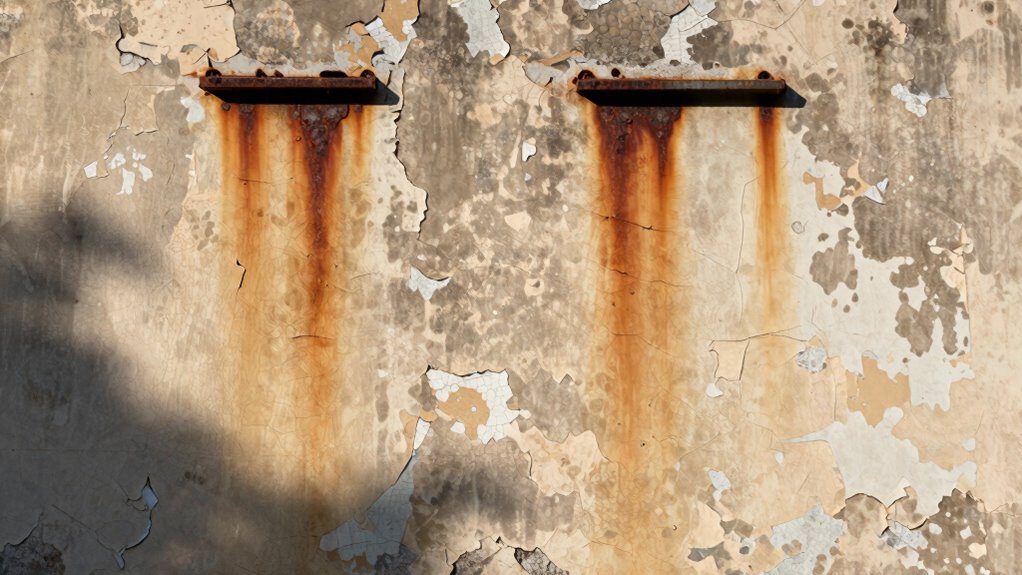 exterior wall paint failure