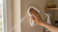 gentle cleaning of dusty walls