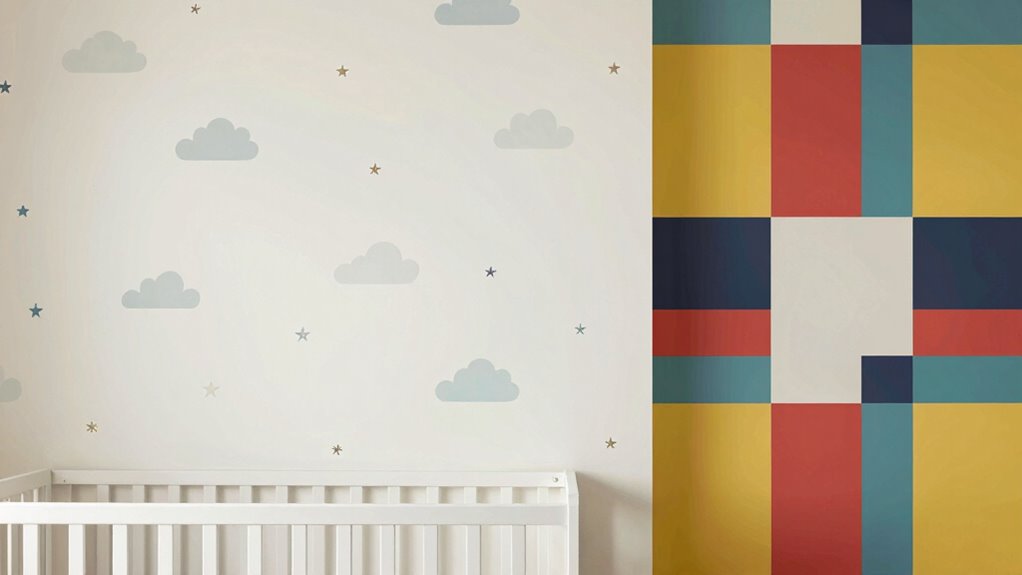 high contrast nursery environment