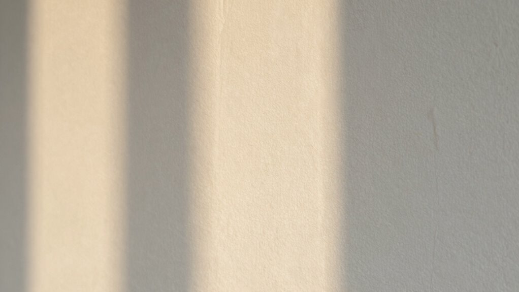 lighting influences white paint