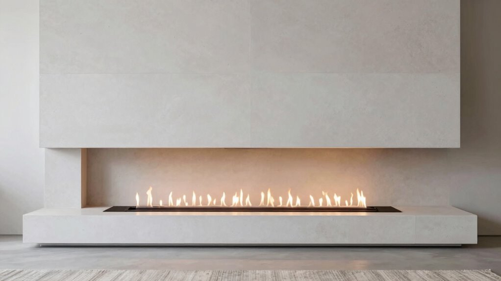 minimalist safe fireplace design