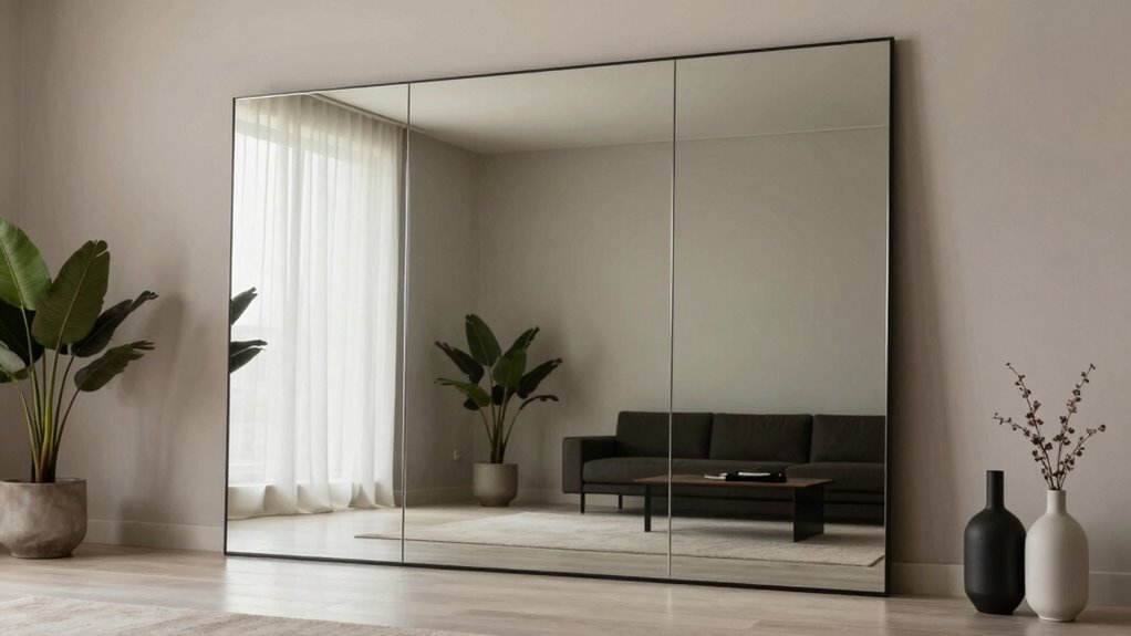 mirror amplifies space and light