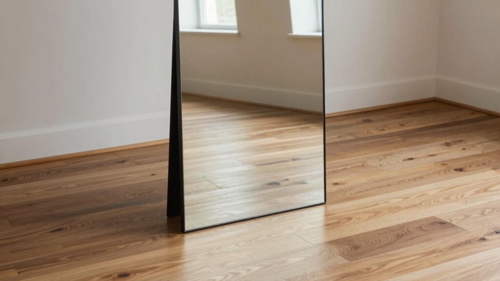 mirror placement and flooring
