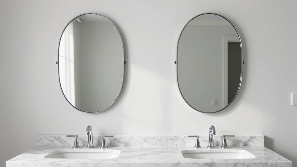 mirror placement and symmetry