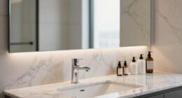 mirror width complements sink