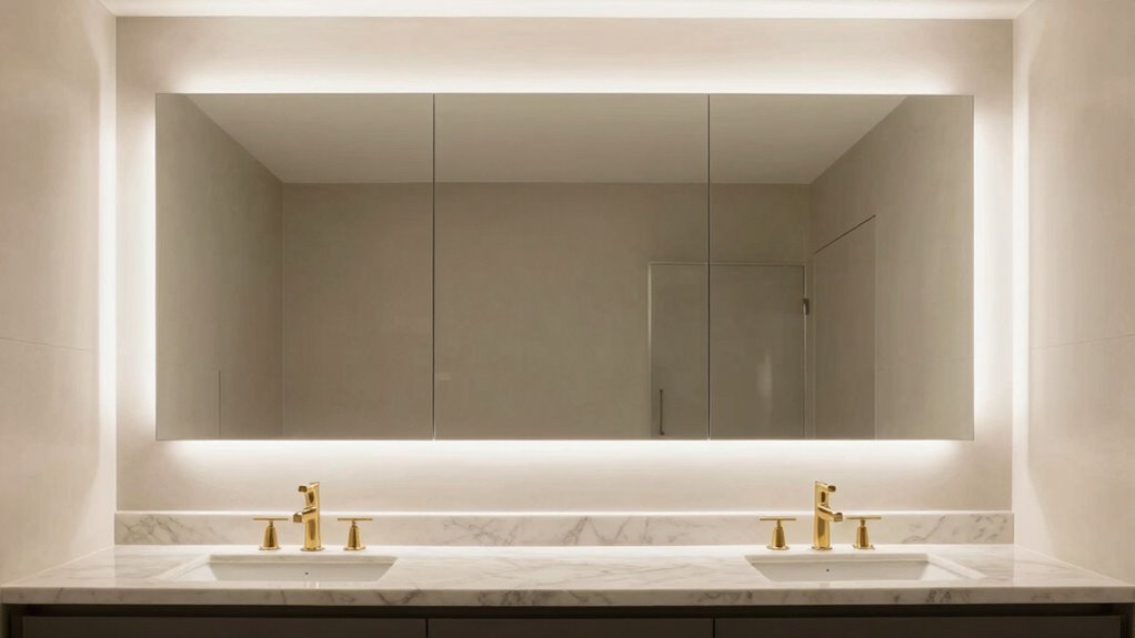 mirror width enhances bathroom design