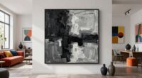 monochrome art suits busy spaces
