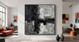 monochrome art suits busy spaces