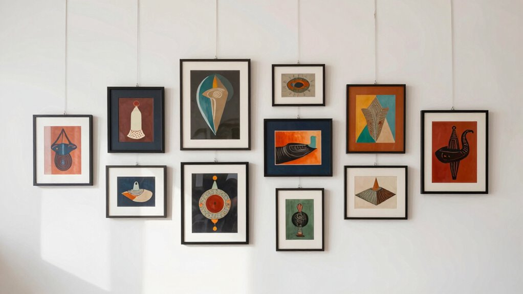 negative space enhances artwork presentation
