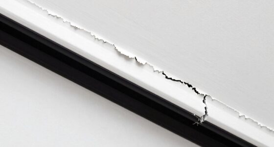 old caulk causes paint edges