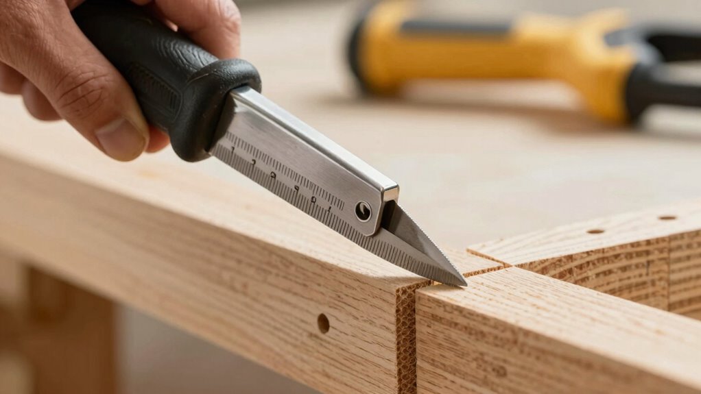 precise angle measurement for trimming