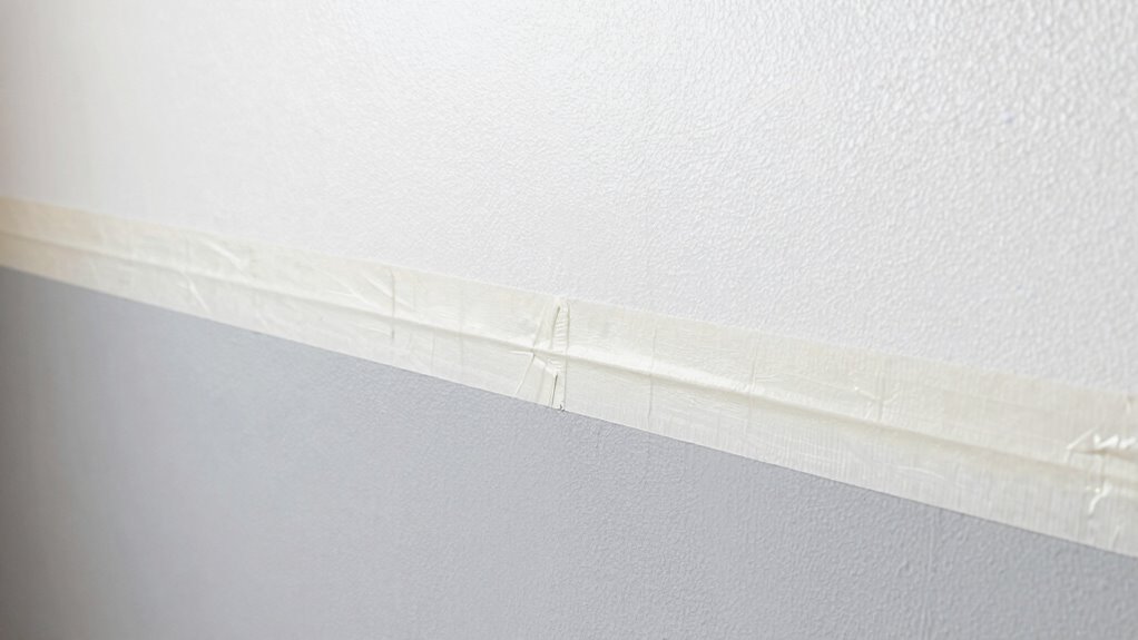 precise masking for sprayed walls
