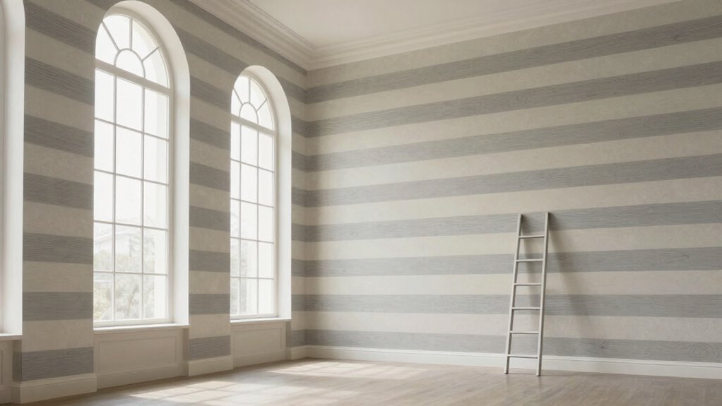 proportional wallpaper for tall rooms