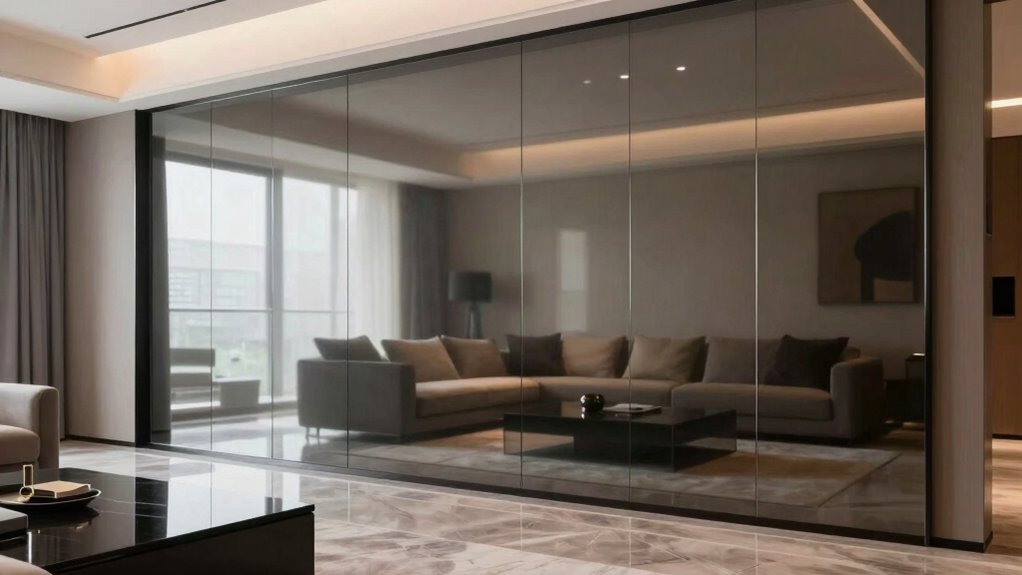 reflective surfaces enhance space