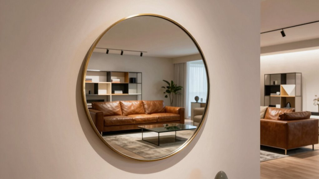 round mirrors promote harmonious flow