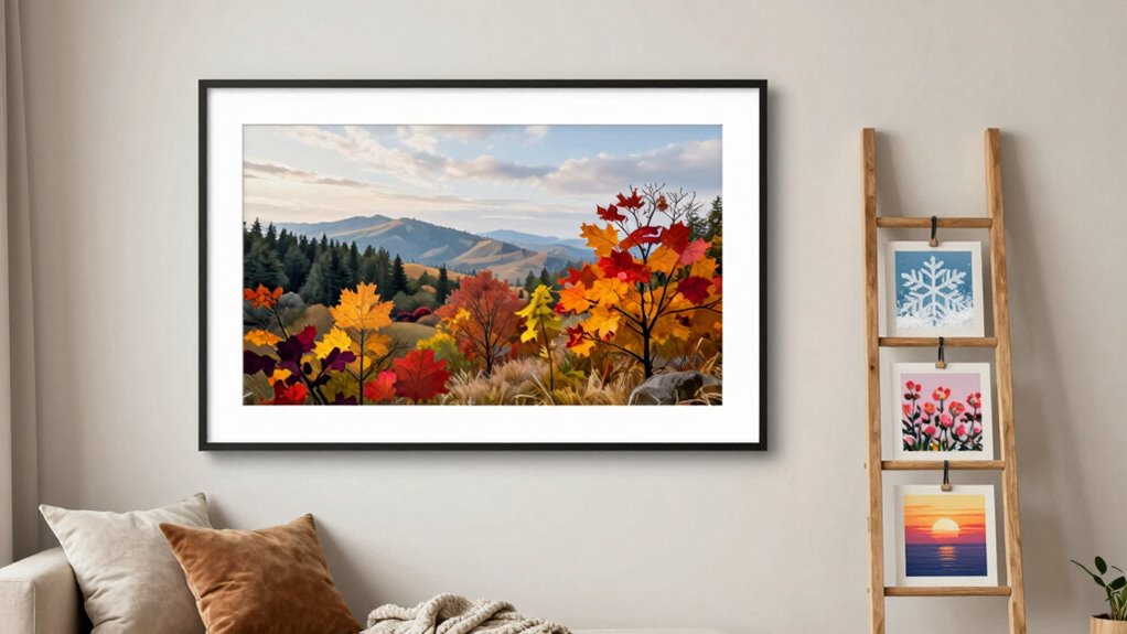 seasonal wall art rotation