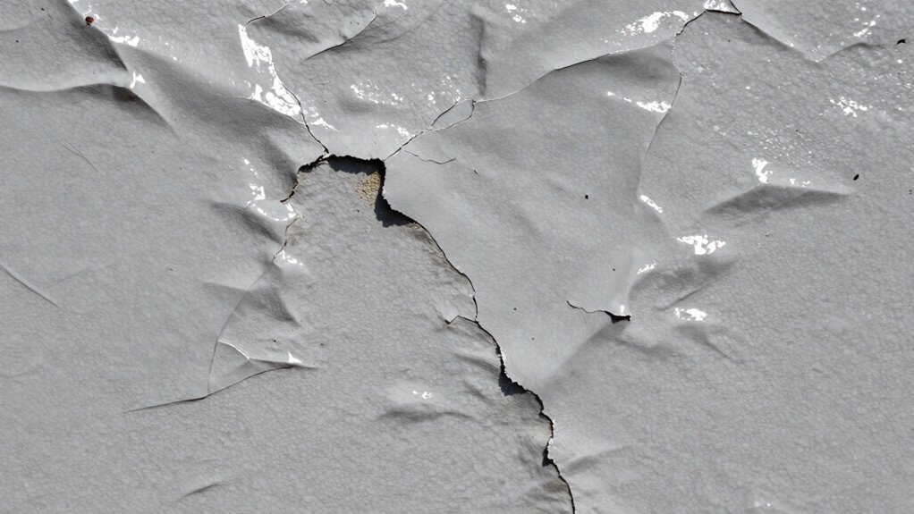 shiny texture reveals flaws