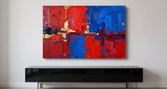 slim console with large artwork