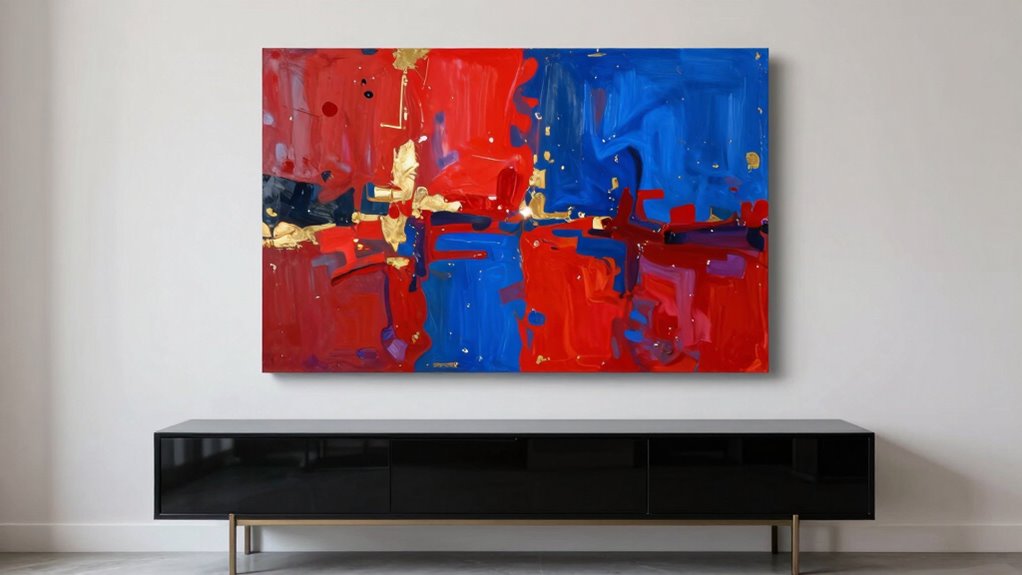 slim console with large artwork