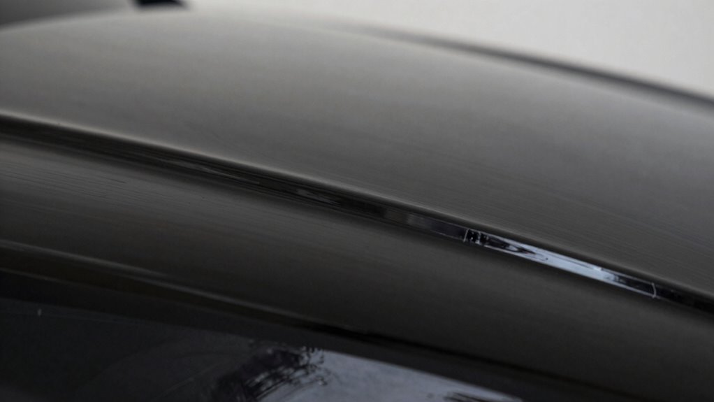 smooth dark paint finish