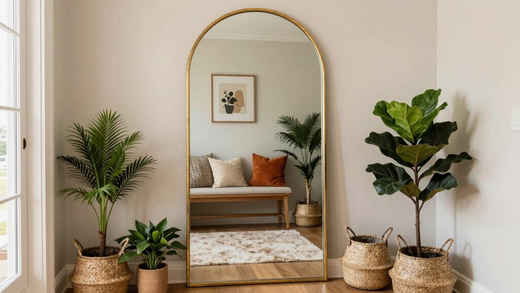 softened elegant mirror decor