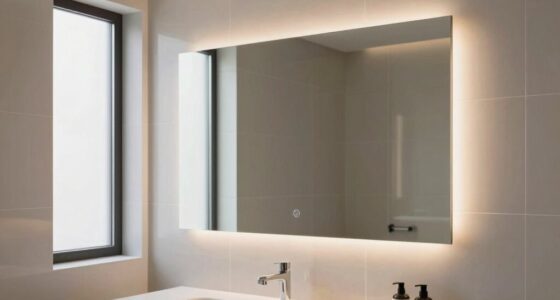 softening bathroom mirror shadows