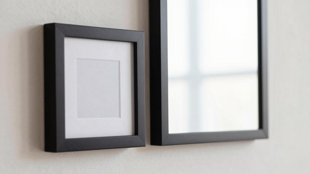 softening black picture frames