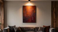 strategic lighting enhances art