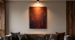 strategic lighting enhances art