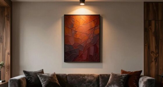 strategic lighting enhances art