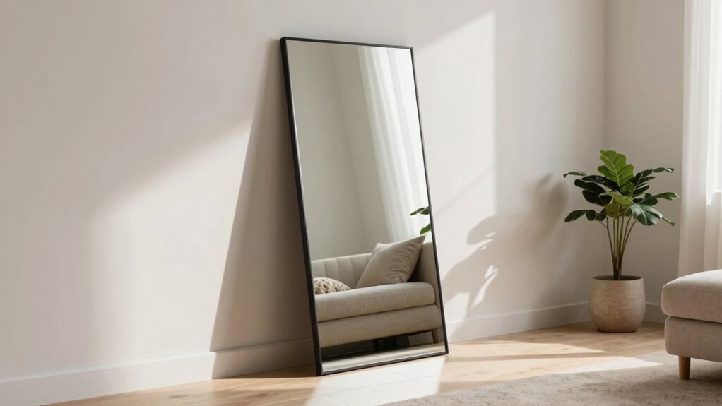 strategic mirror placement enhances brightness
