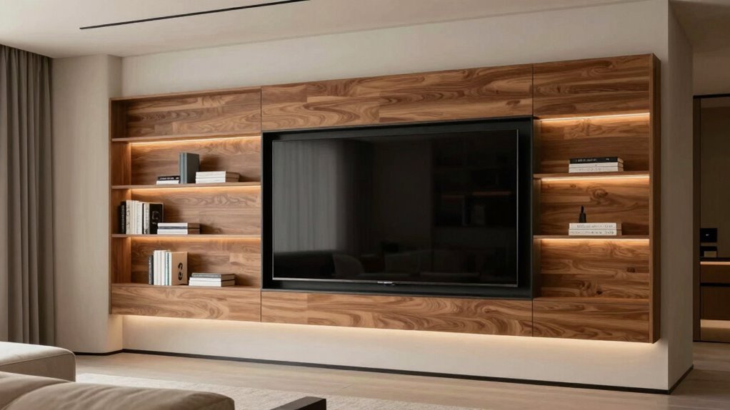 stylish cohesive media wall