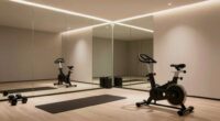 stylish non gym mirror decor