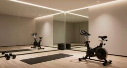 stylish non gym mirror decor