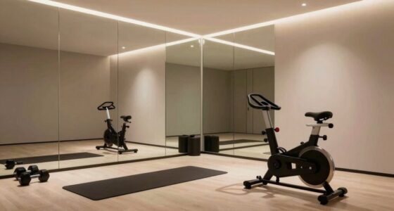 stylish non gym mirror decor