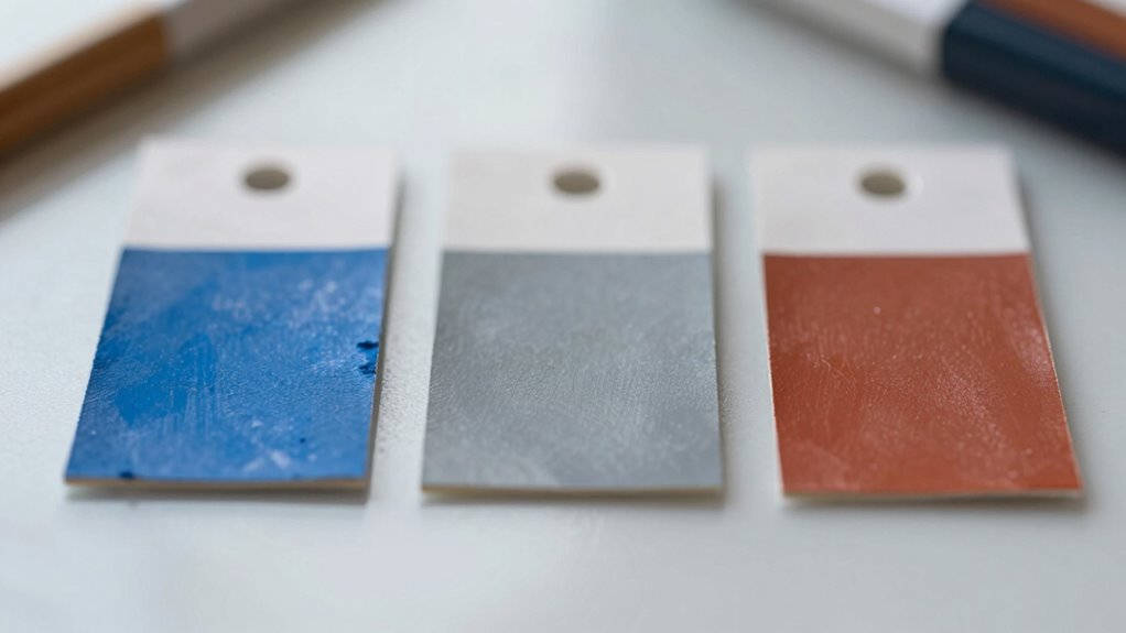 test paint with samples