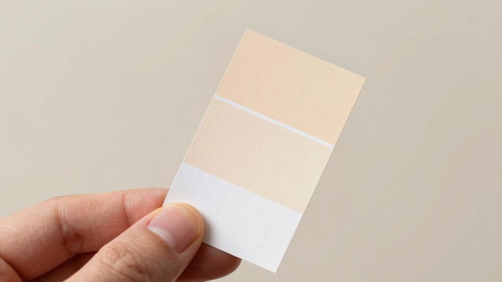 test undertones under lighting