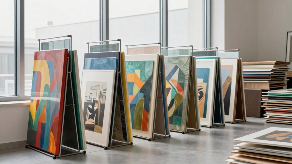 vertical art storage benefits