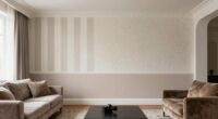 wall treatments alter room proportions