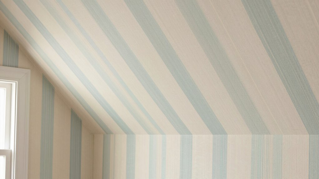 wallpaper tips for sloped ceilings